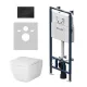 Комплект унитаза с инсталляцией AM.PM Gem IS100238.901701 сиденье микролифт