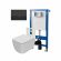 Комплект унитаза с инсталляцией Point Элемент PN48232BC с сиденьем Микролифт