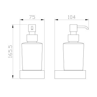 Дозатор для мыла Wonzon & Woghand WW-9533 хром