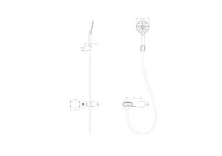 Смеситель для ванны с душем Wonzon & Woghand Muse Corno WW-A30902-MW белый матовый