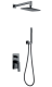 Душевая система Boheme Venturo 374-SGM антрацит глянец