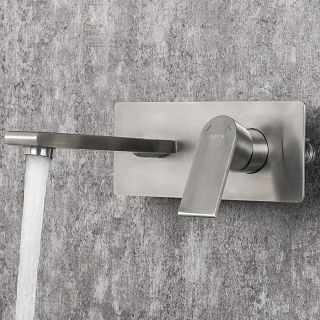 Встраиваемый смеситель для раковины Gappo G1099-21 сатин