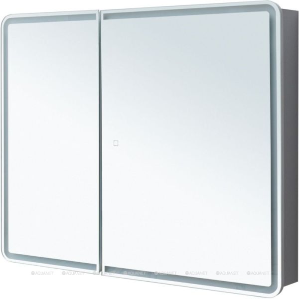 Зеркальный шкаф с подсветкой Aquanet Оптима 341427 100 см