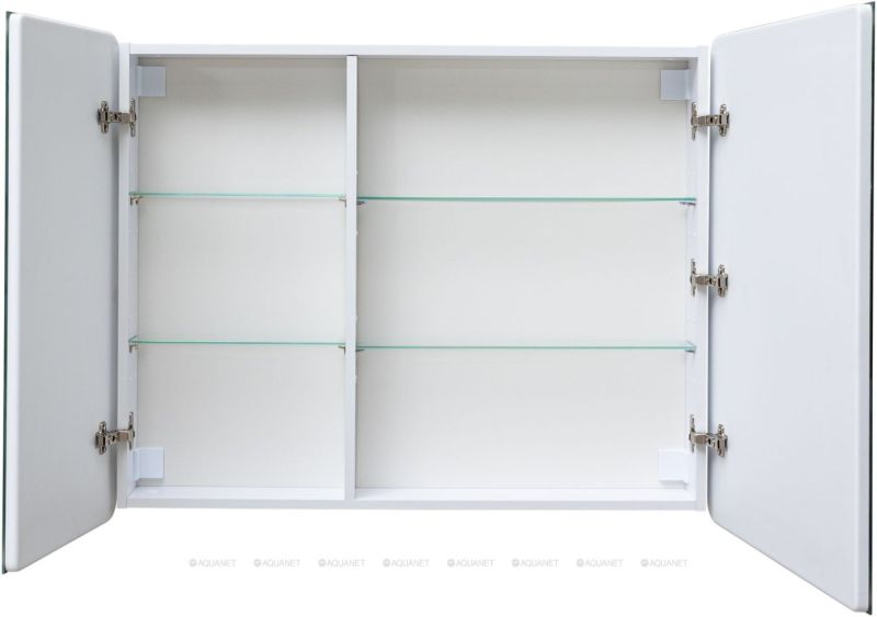 Зеркальный шкаф с подсветкой Aquanet Оптима 341427 100 см