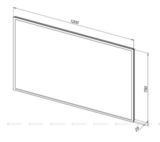 Зеркало с подсветкой Aquanet Optima 288968 120 см