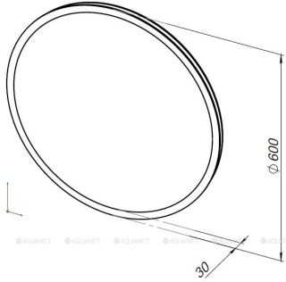 Зеркало с подсветкой Aquanet Optima 304265 60 см