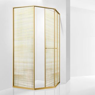 Душевой уголок RGW SV-82Gb "R" 33328299-266R 90x90 см брашированное золото