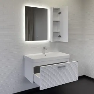 Тумба с раковиной Comforty Танжер 00-00019566 90 см белый
