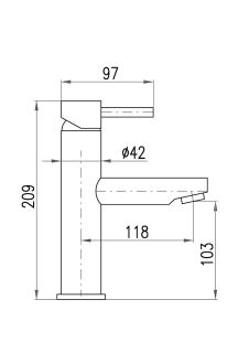 Смеситель для раковины Rav Slezak Seina SE928.5Z золото
